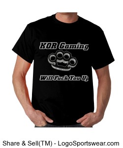 KOR gaming will fuck you up t shirt Design Zoom
