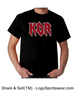 Rock and roll KOR t-shirt Design Zoom