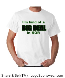 White big deal KOR t shirt Design Zoom